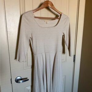 Universal Thread Beige Striped Mini Dress